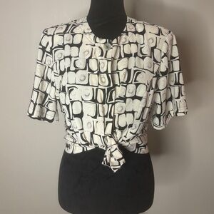 Crop vintage Kathy Che blouse.